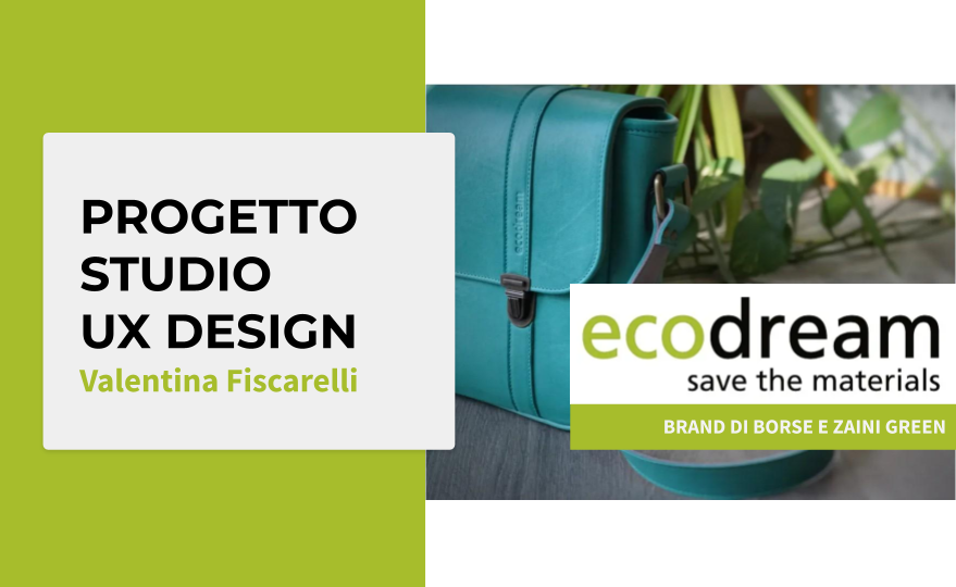 Copertina progetto User experience design Ecodream